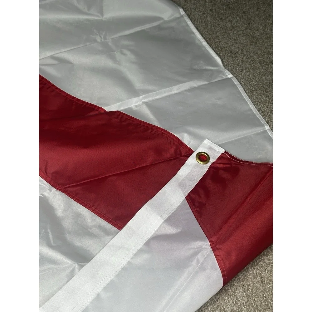 Alabama State Flag 4X6 Ft Double Sided Embroidered Polyester-NYLON, 3-ply NEW